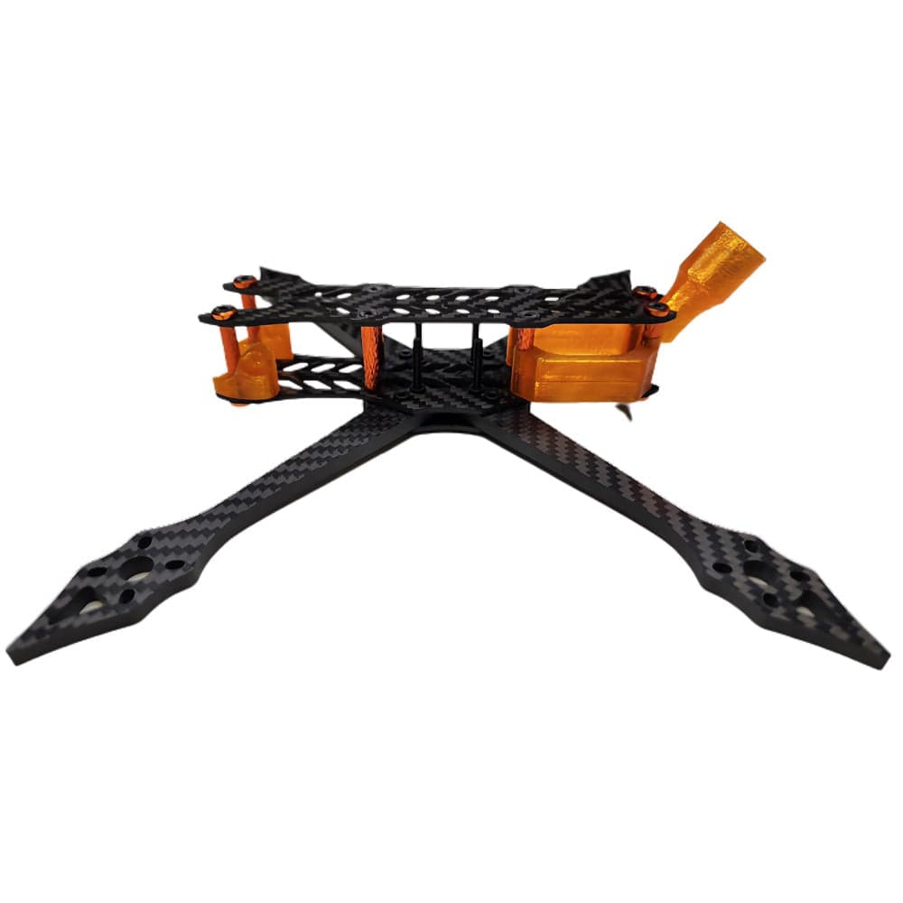 Quadifier Diamondback HD DJI O3 5" Freestyle Frame - Orange Hardware and TPU (REV. 2) for fpv drones 4