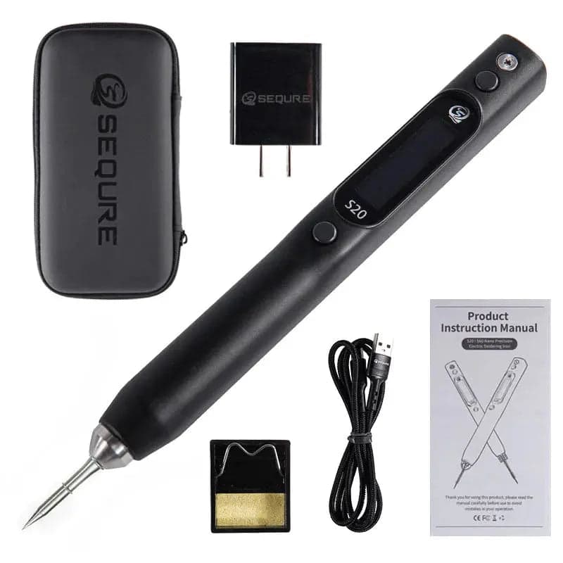 SEQURE S20 Nano Electric Soldering Iron with I tip US for fpv drones 1