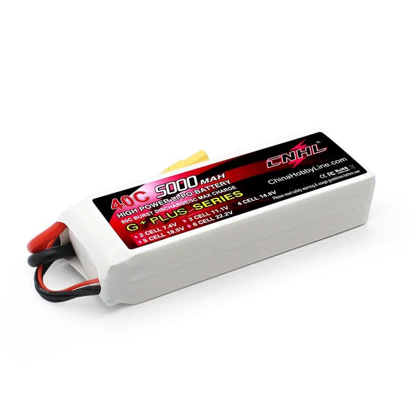 CNHL 5000mAh 14.8V 4S 40C Lipo Battery [DG] for fpv drones 2