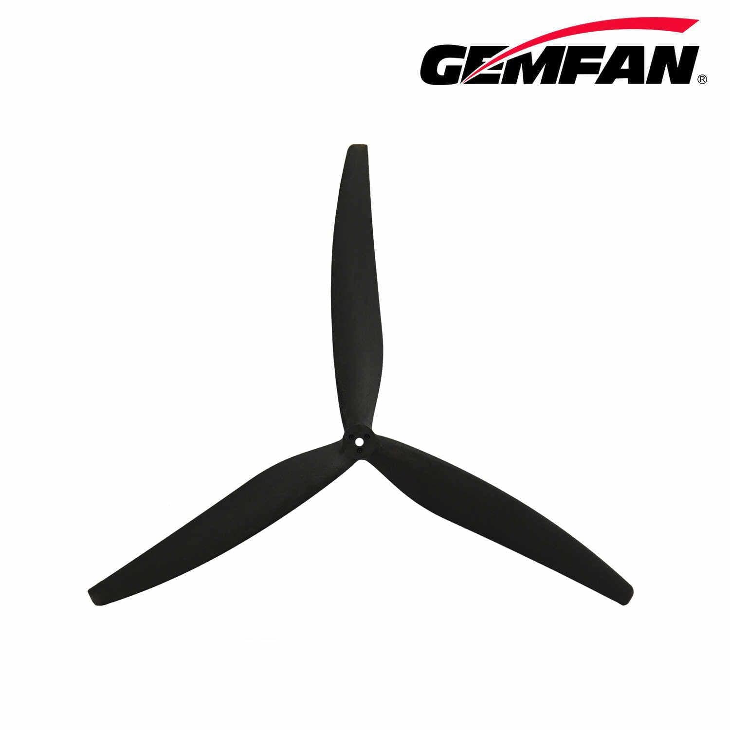 Gemfan 1507-3 / 15" Heavy-lift Tri-Blade Propeller (1CW+1CCW) 2-Pack - Black