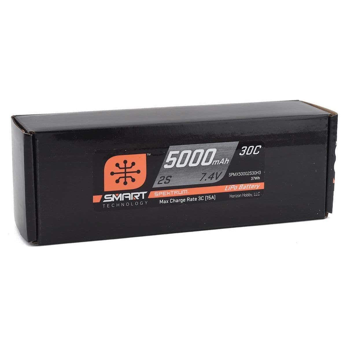 SPMX50002S30H3, Spektrum RC 2S Smart LiPo Hard Case Battery Pack w/IC3 Connector (7.4V/5000mAh) for fpv drones