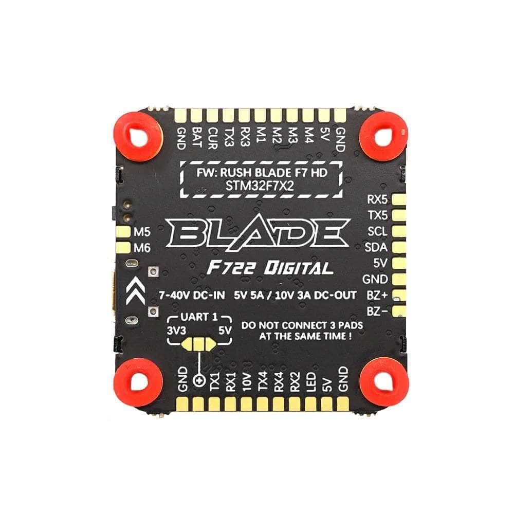 RUSHFPV Blade F722 HD 3-8S 30x30 Flight Controller - MPU6000 for fpv drones 1