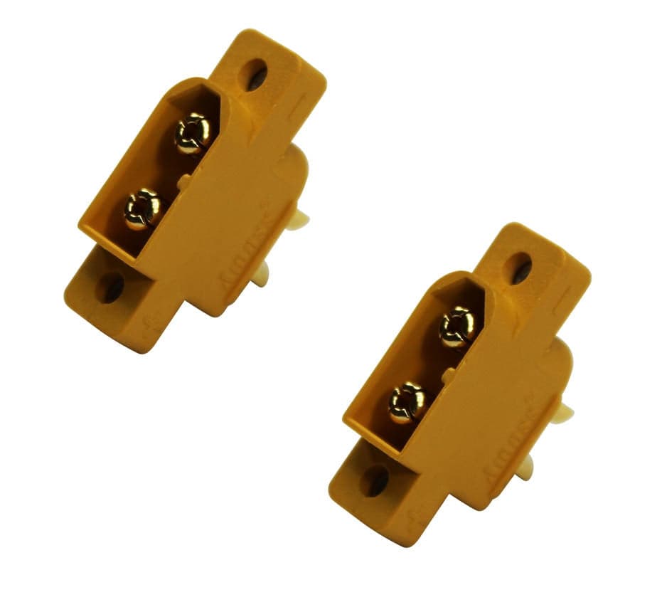 Panel Mount Female XT60 Connectors (2 count) for fpv drones