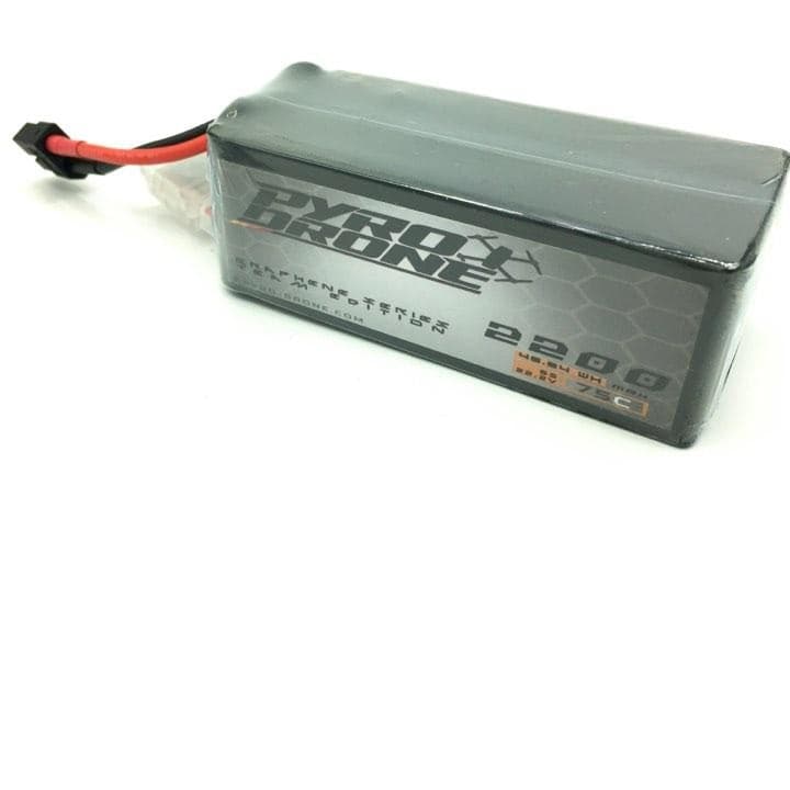 Pyrodrone Graphene 2200mAh 6S 22.25V 75C for fpv drones