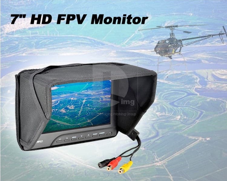 EMAX ★FPV769A Ground Station FPV 7 Monitor w-Sun Shield