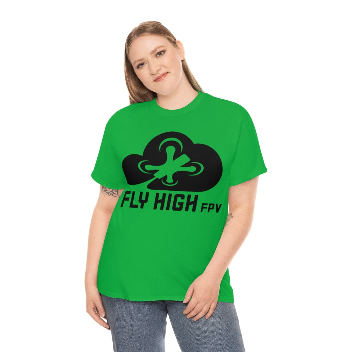 Fly High FPVTee - Black Logo for fpv drones 95