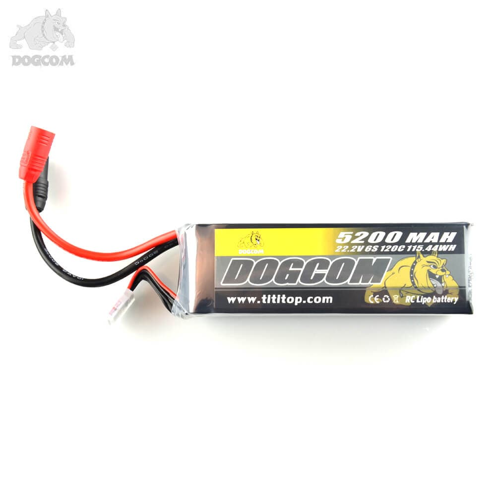 DOGCOM 5200mAh 120C 6S 22.2V LiPo - AS150 for fpv drones 2