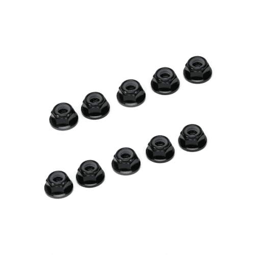 M5 Anodized Aluminum Flange Nylon Lock Nut (10pcs) for fpv drones 1