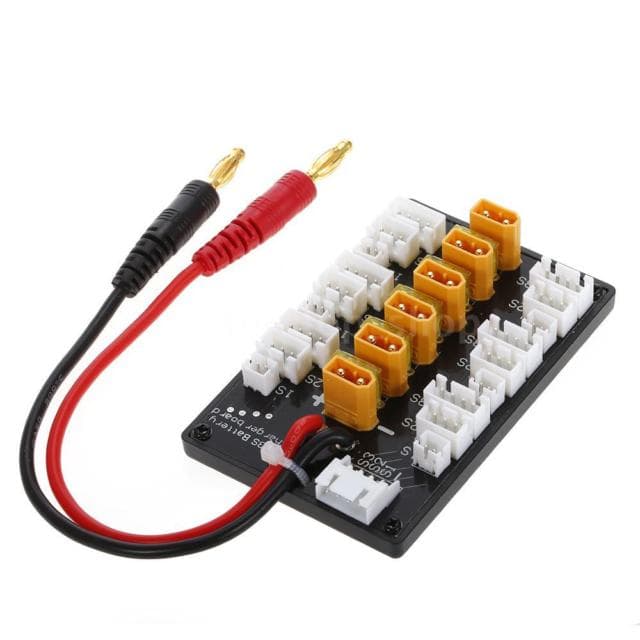 XT30 Plug Li-Po Battery Parallel Charging Board with Cable Adapters for fpv drones 4
