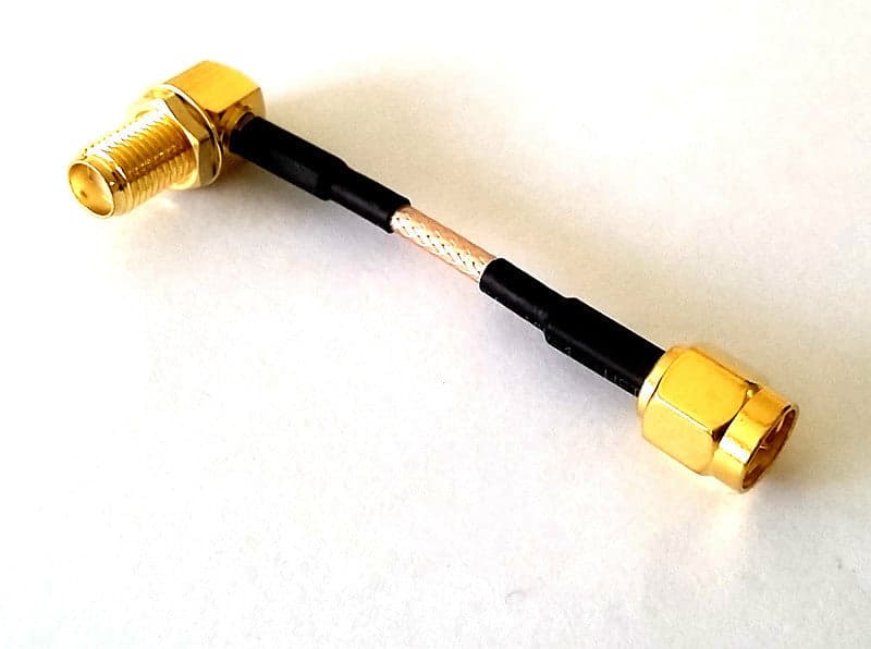 5cm SMA Plug to Right Angle SMA Pigtail for fpv drones