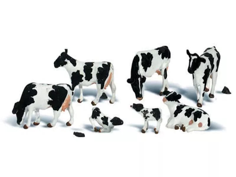 Woodland Scenics A2187 N Train Figures Holstein Cows for fpv drones