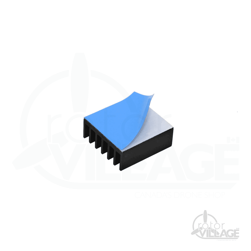 14x14x6 Aluminium Heat Sink - Adhesive Backed for fpv drones