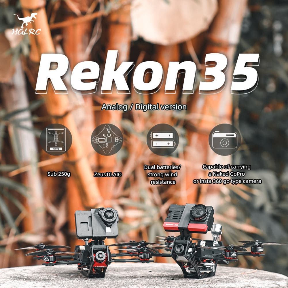 Rekon35 Nano Long Range FPV Drone - HD Caddx Polar ELRS 2.4 for fpv drones