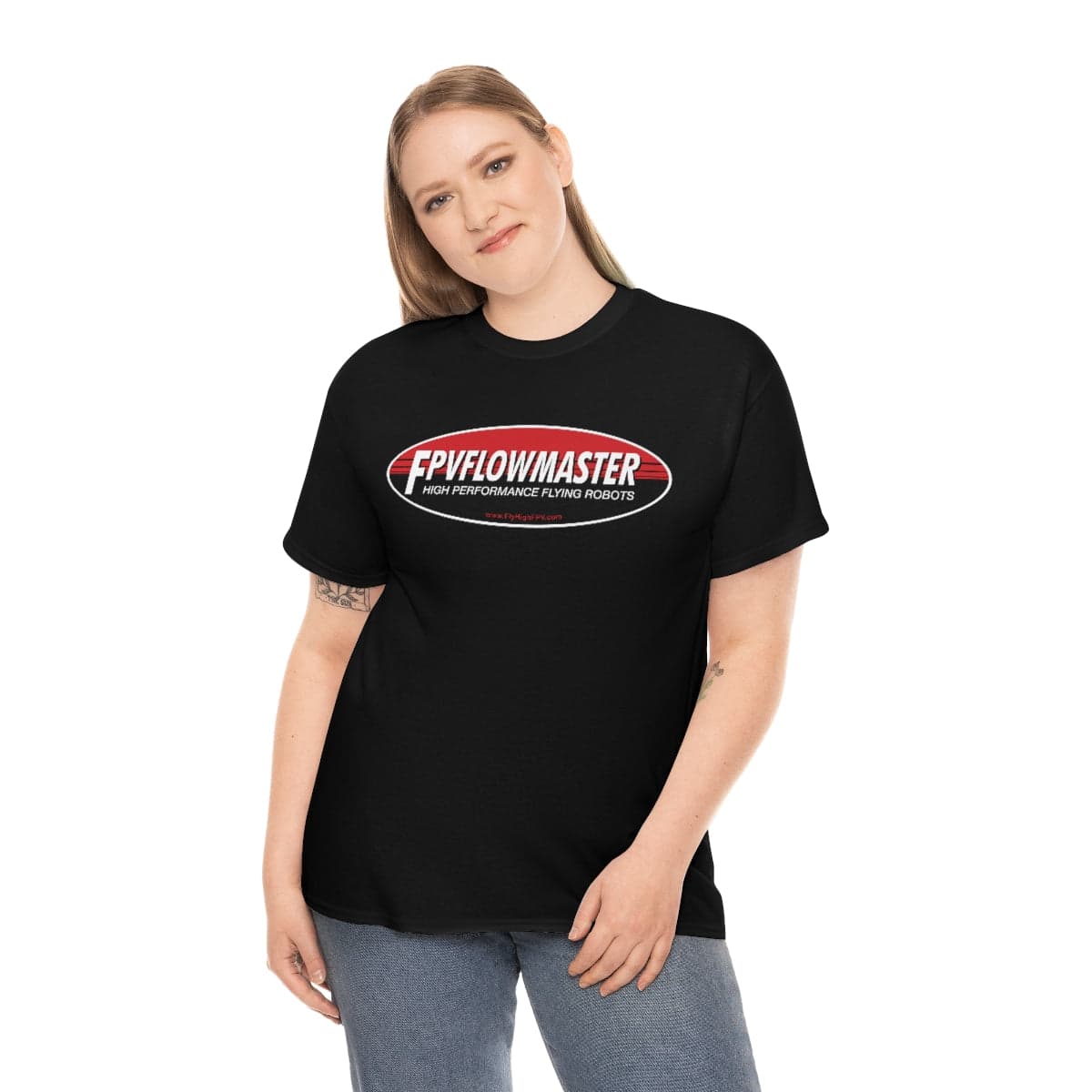 FPV Flow Master - Red Logo - T-Shirt for fpv drones 65
