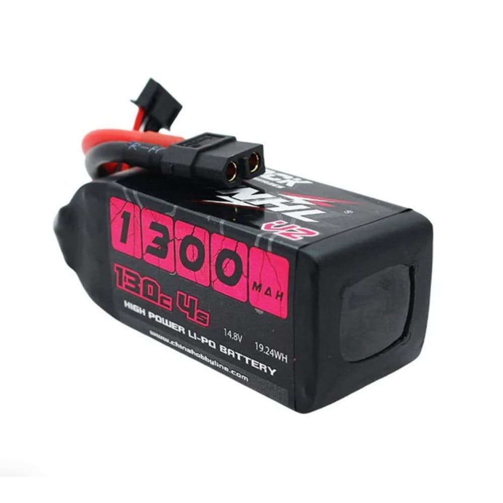 3 PACK - CNHL Black Series V2.0 1300mAh 14.8V 4S 130C Lipo Battery - XT60 for fpv drones 3