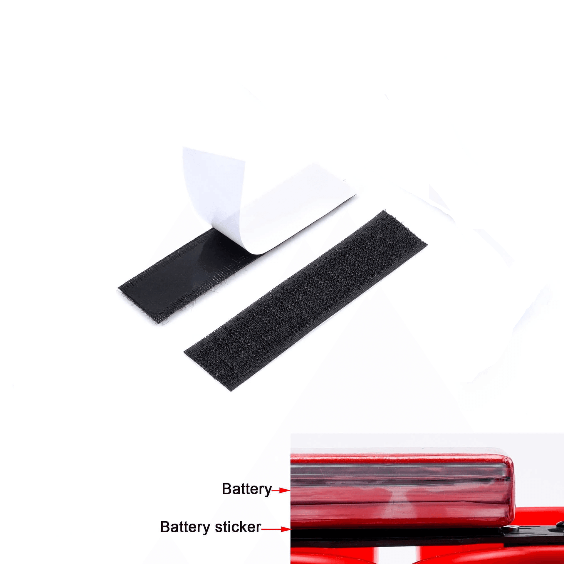 10pc Battery Self Adhesive Hook and Loop Tape for fpv drones 5