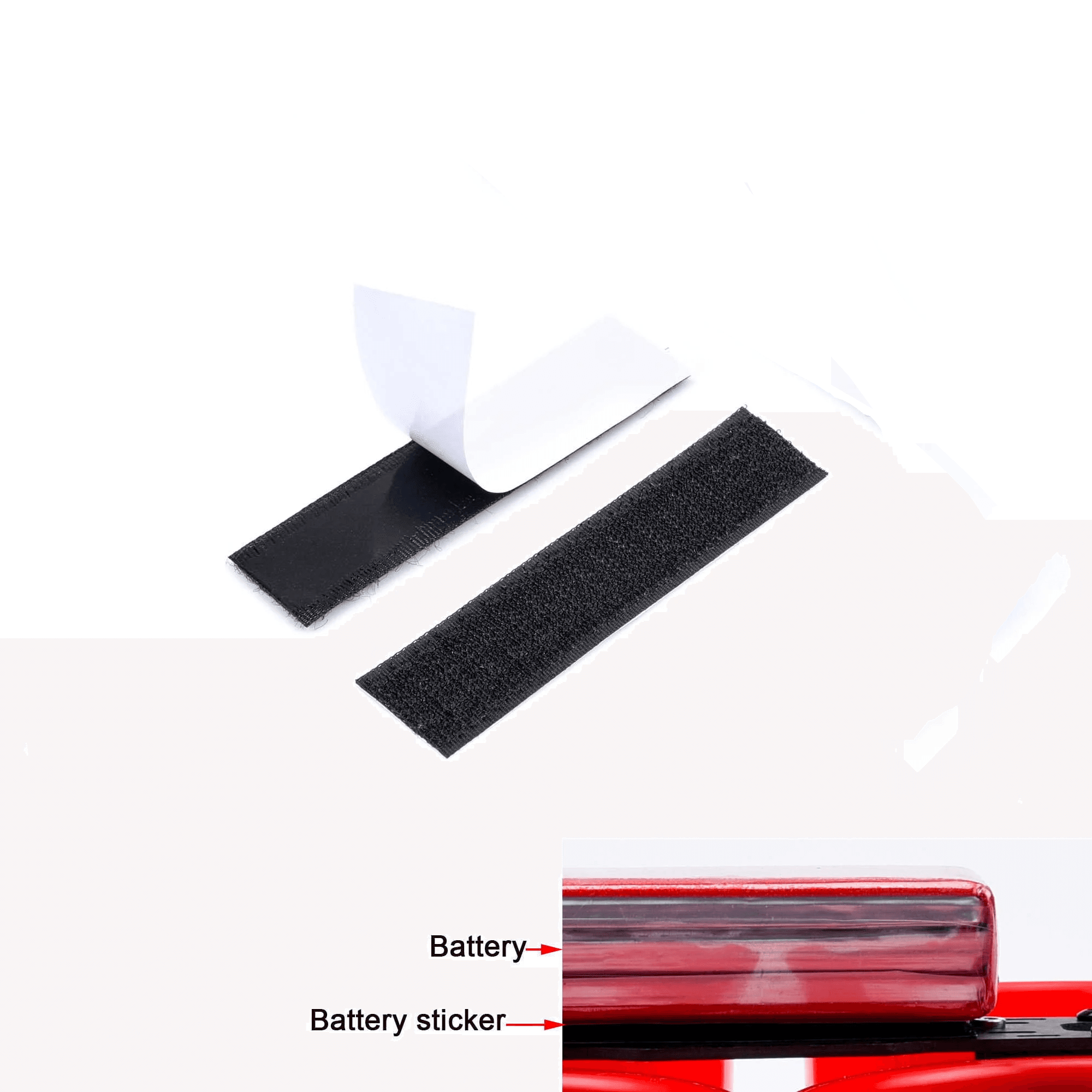 10pc Battery Self Adhesive Hook and Loop Tape for fpv drones 5