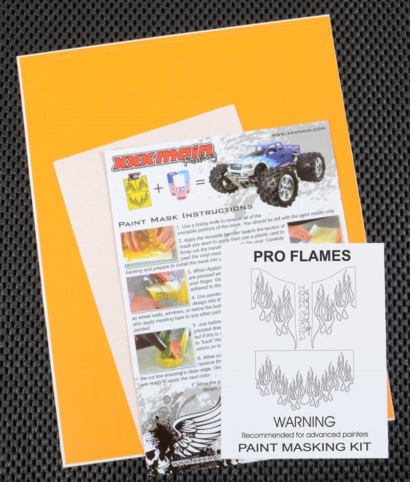 XXX Main 060L Pro Flames Paint Mask for fpv drones