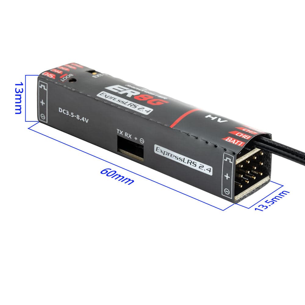 RadioMaster ER8G & ER8GV 2.4GHz ELRS PWM Receiver for fpv drones 4