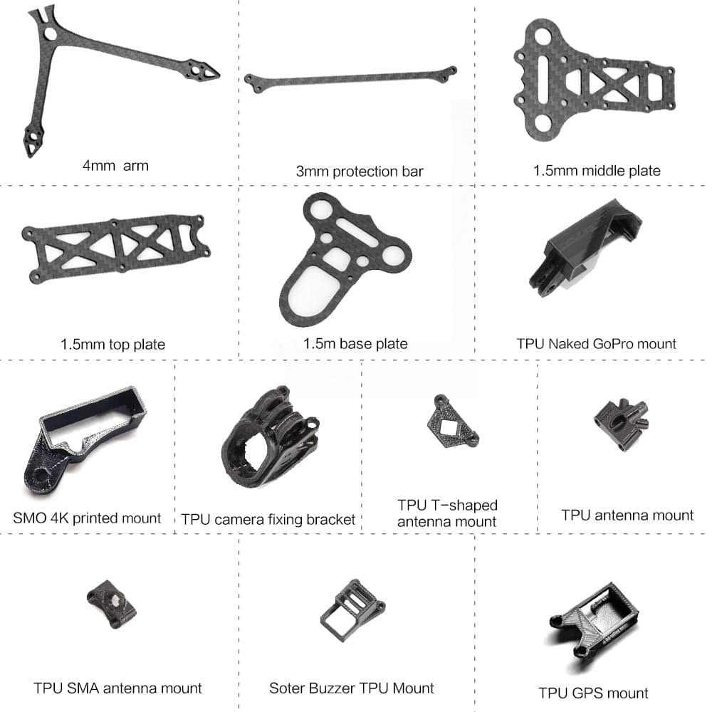 RekonFPV Rekon5 5 Inch Long Range Frame Kit for fpv drones 7