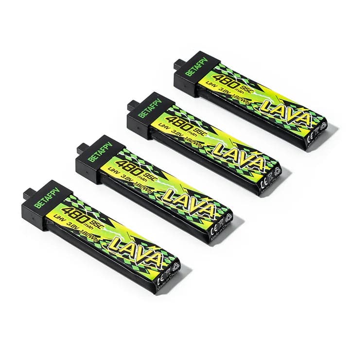 LAVA II 1S 480mAh Battrey 95C (4PCS) for fpv drones 1