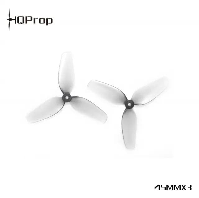 HQ Micro Whoop Prop 45MMx3 PC 1.5mm Shaft (2CW+2CCW) - Grey for fpv drones 1