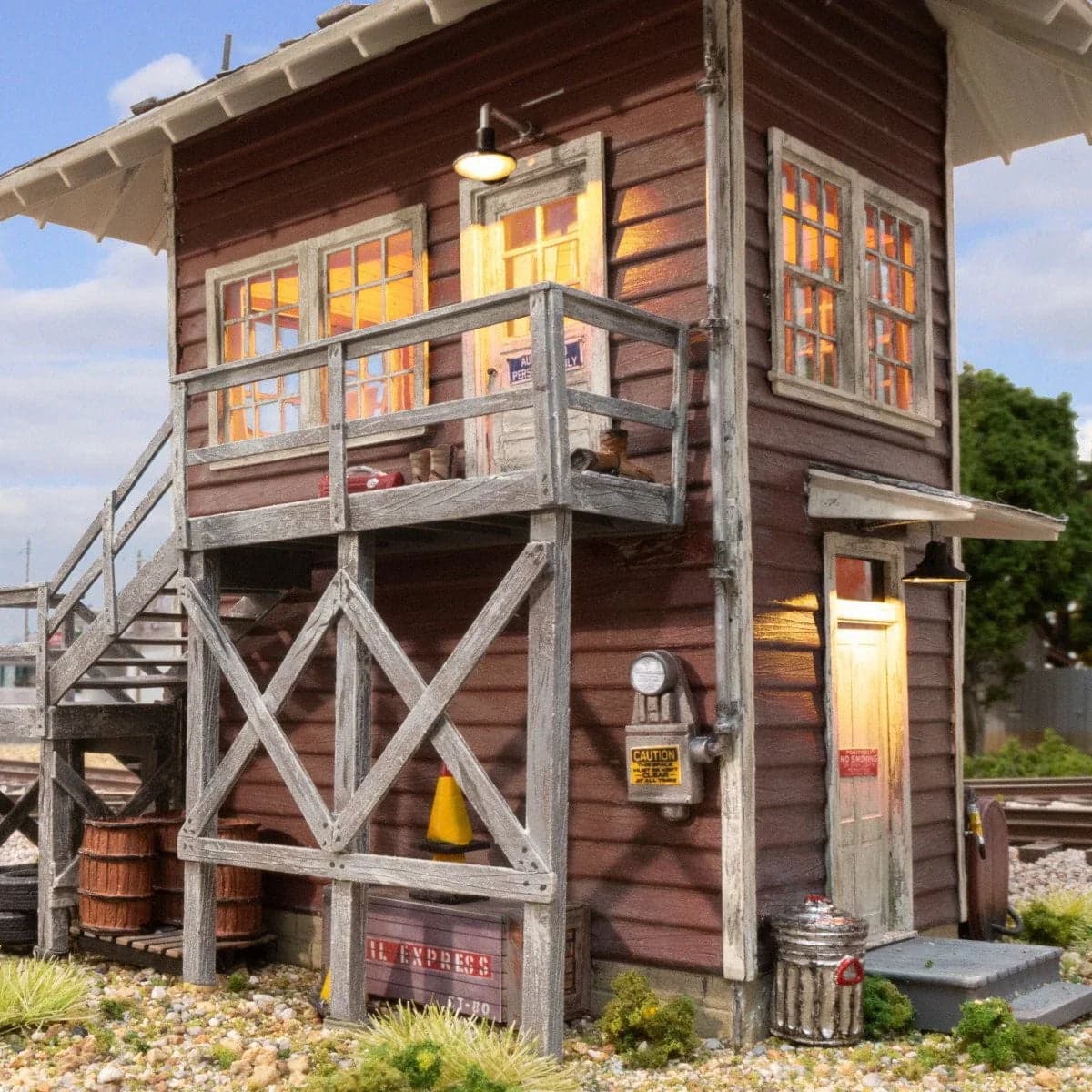 Woodland Scenics BR5074 HO Scale Built Up Structure - Interlocking Switch Tower for fpv drones 2