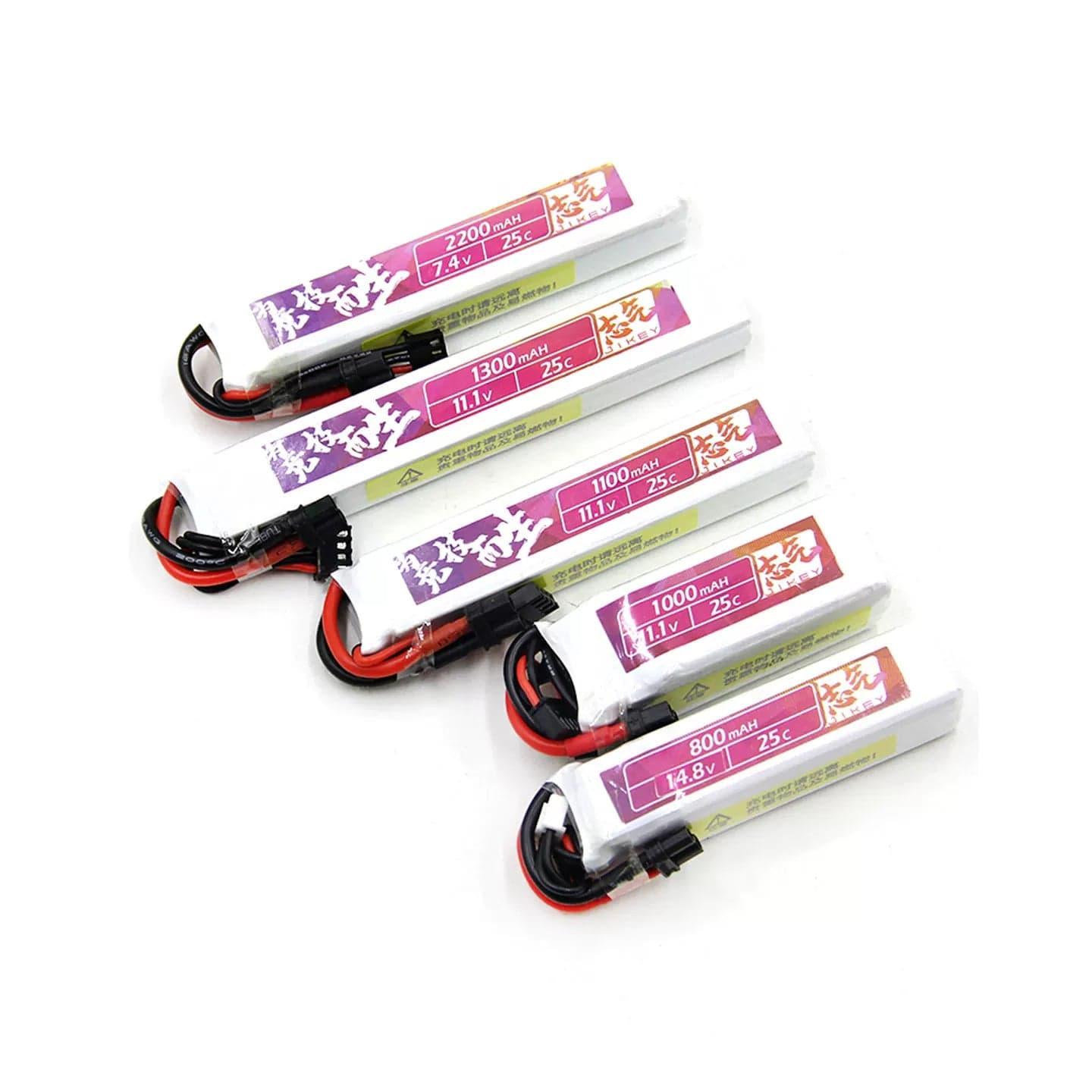 Water gun lithium battery 11.1V 7.4V high-rate 30C polymer launcher battery XT30 for fpv drones 3