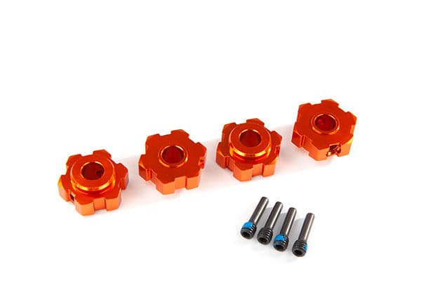 Traxxas 8956T 17 mm Orange Aluminum Hex Wheel Hubs (2) MAXX/ Maxx Slash for fpv drones