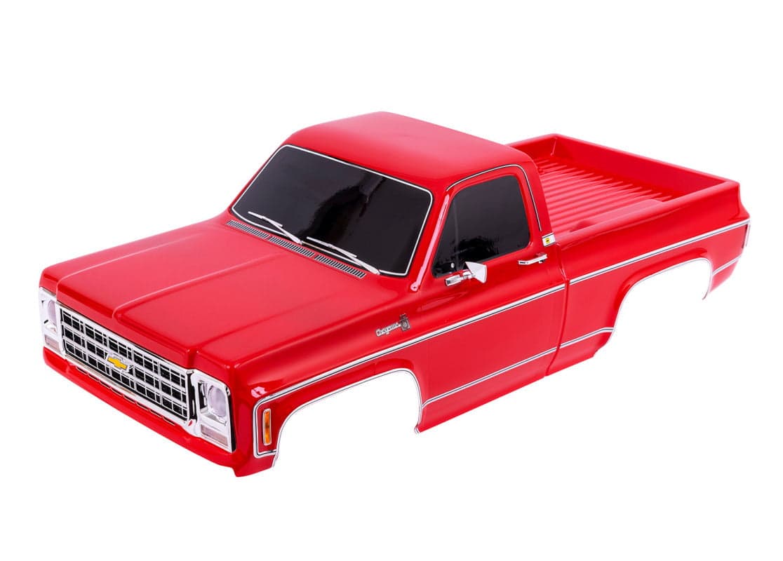 Traxxas 9212R Bod Chevrolet K10 Truck (1979) Painted Red TRX-4 for fpv drones