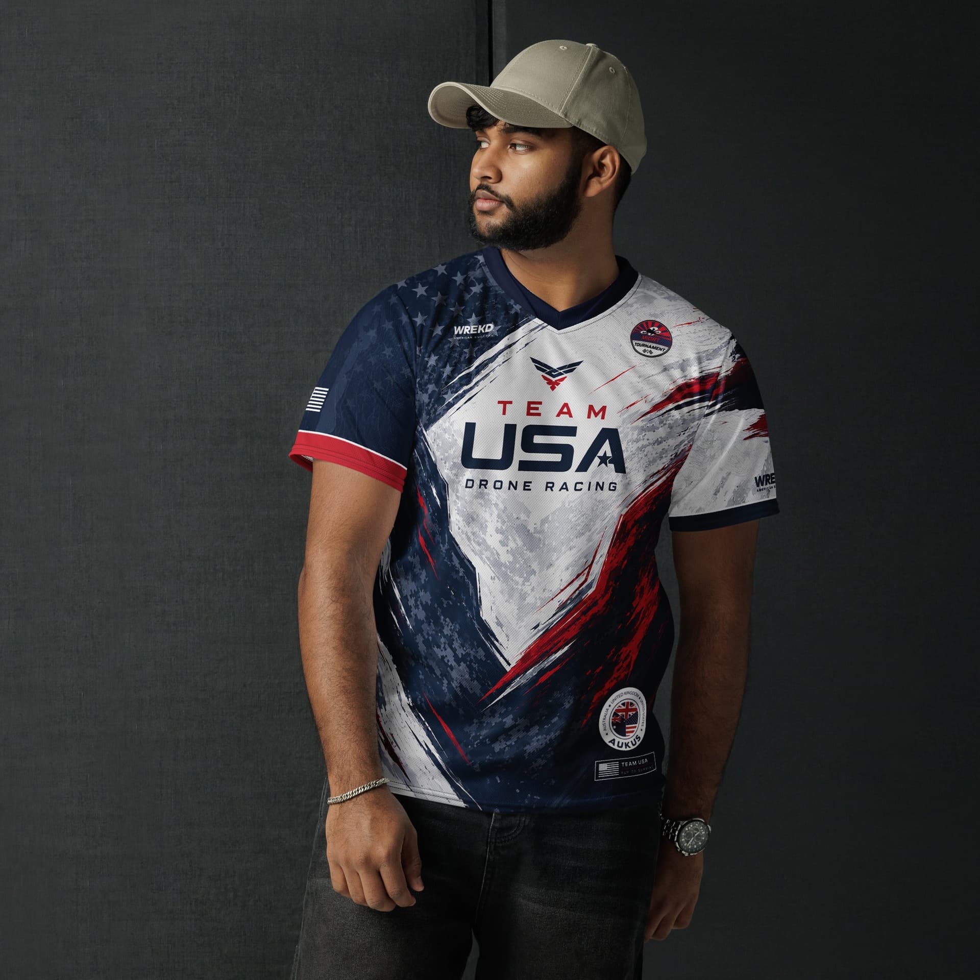 WREKD® Team USA "No Branch" Drone Wars Jersey for fpv drones 10