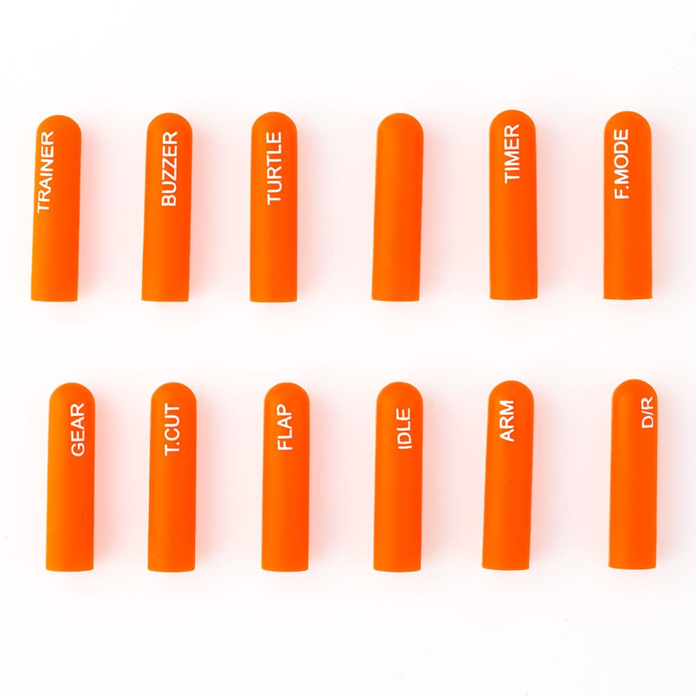 RadioMaster 12pcs Labeled Silicon Switch Cover Set (Short/ Long) for fpv drones 24