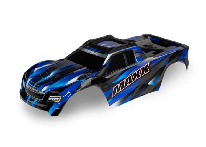 Traxxas 8918A Maxx Blue Painted 352mm wheelbase xtended chassis for fpv drones