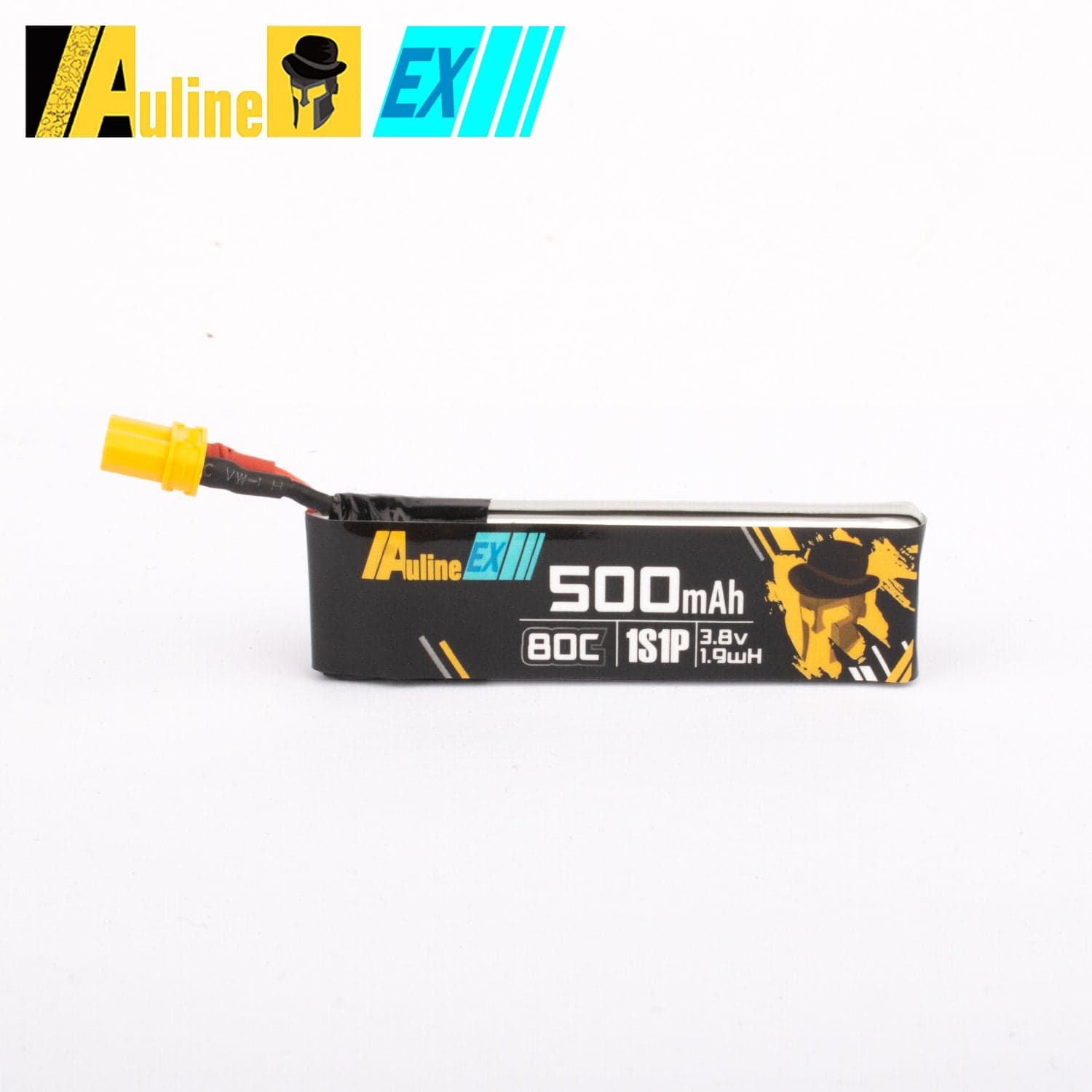 Auline 500mAh HV 3.8v 1S LiPo 80C - XT30 for fpv drones