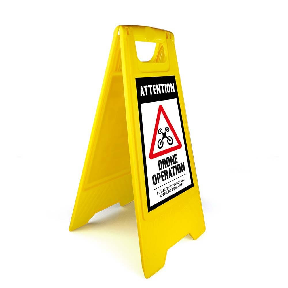 Warning Sign - Standard - Drone Operation - English for fpv drones 4