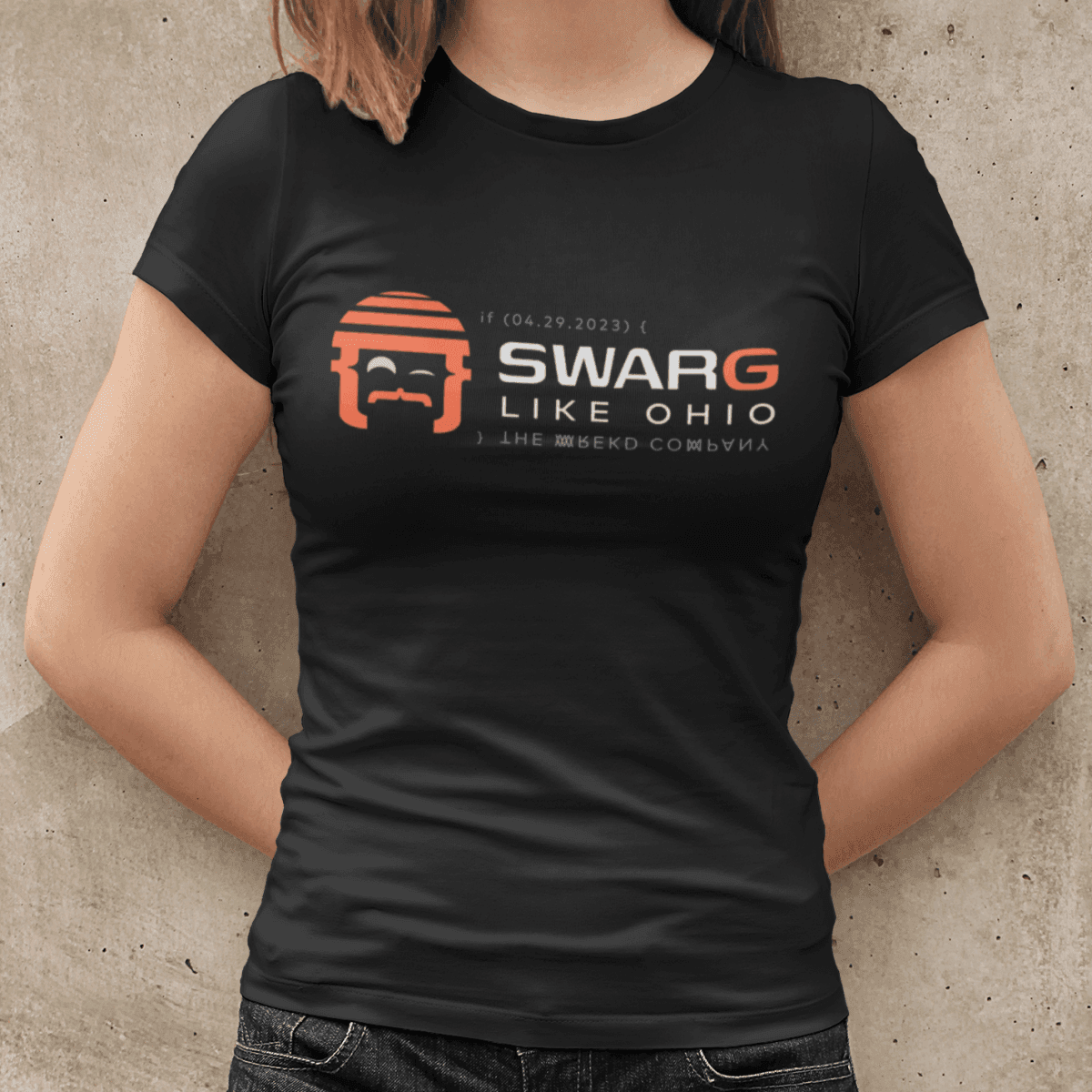 WREKD "SWARG LIKE OHIO" Parody Goggle Dooms Day Women's Tee for fpv drones 2