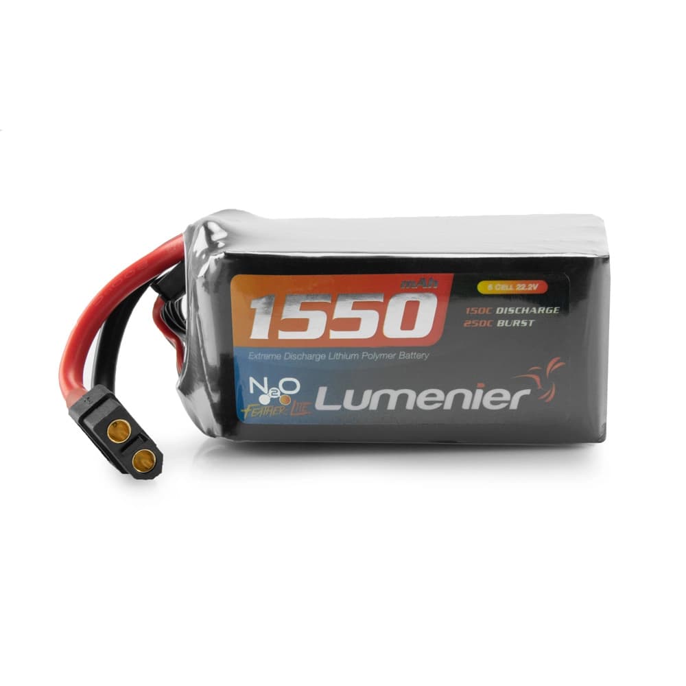 Lumenier N2O Feather-Lite 1550mAh 6s 150c Lipo Battery (XT-60) - 2 for fpv drones 3