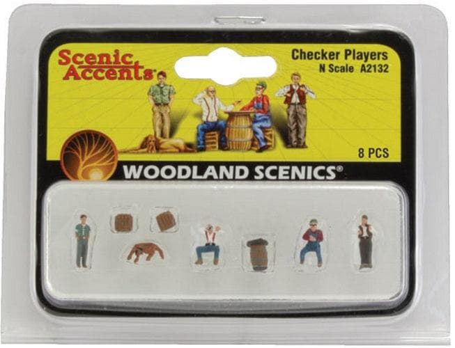 Woodland Scenics A2132 N Scale Checker Players for fpv drones