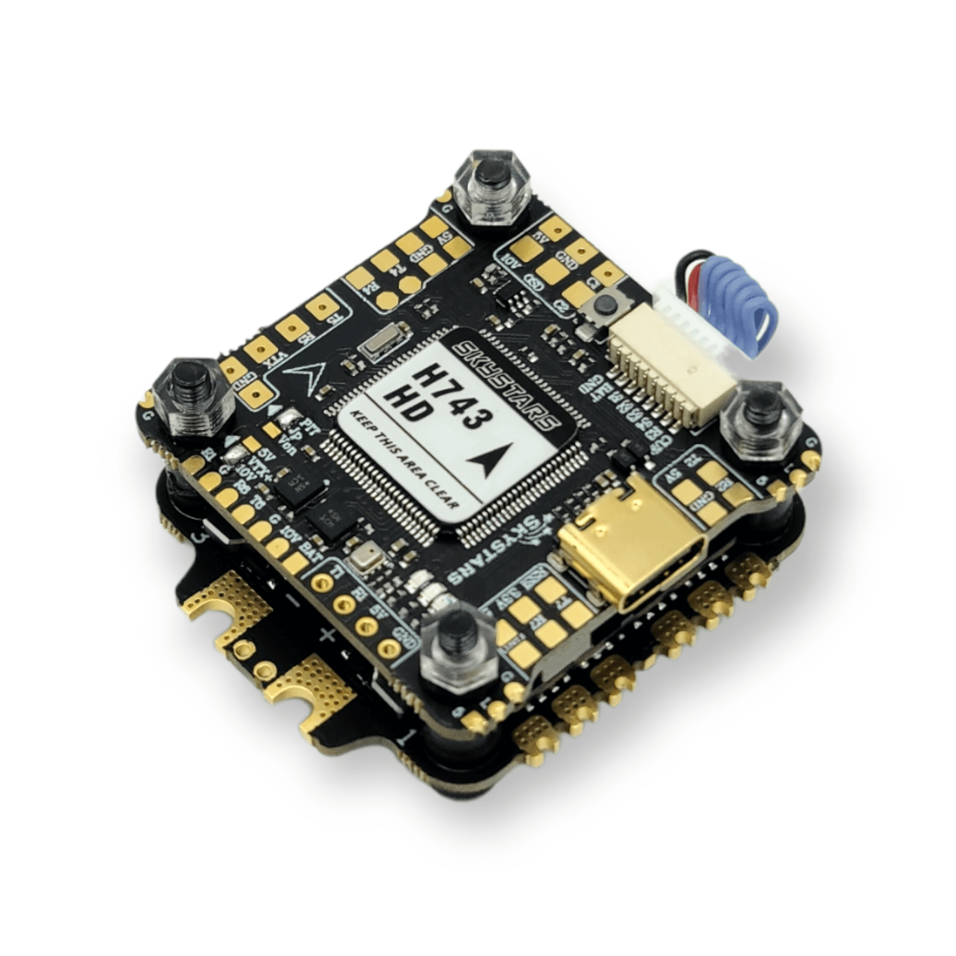 Skystars H7 Dual BMI270 Gyro Flight Controller and KM60 60A Blheli-32 ESC Stack - 30x30mm