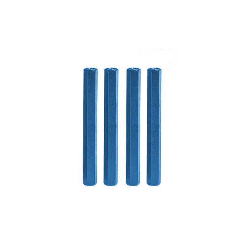 M3 Aluminium Standoffs (4 stuks) - HEX - 50mm - BLAUW for fpv drones