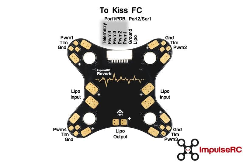 ImpulseRC Reverb 3oz Copper PDB Kit - (Red or Black) Pick Your Color for fpv drones 2
