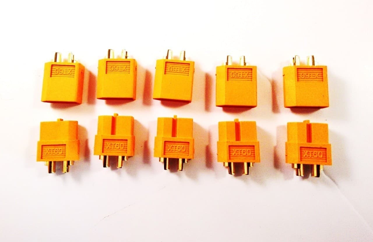XT60 Connectors Yellow/Black (Pack of 10) for fpv drones 4