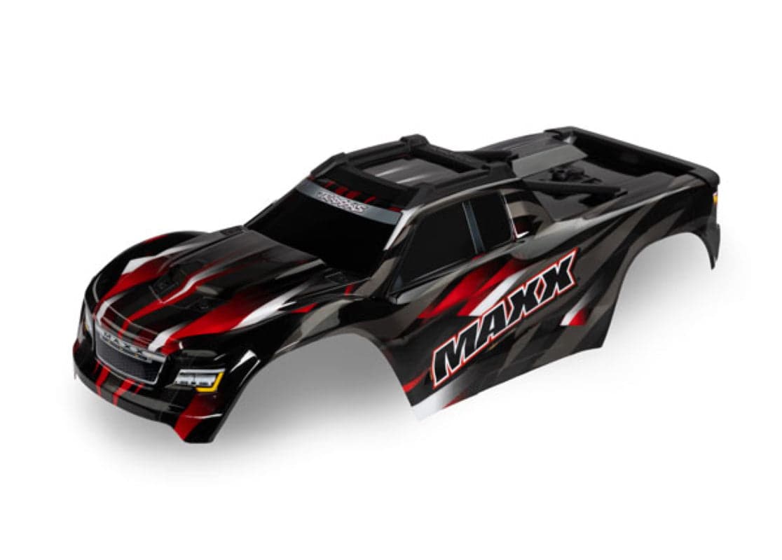 Traxxas 8918R Maxx RED Painted Body Extended chassis 352mm wheelbase for fpv drones