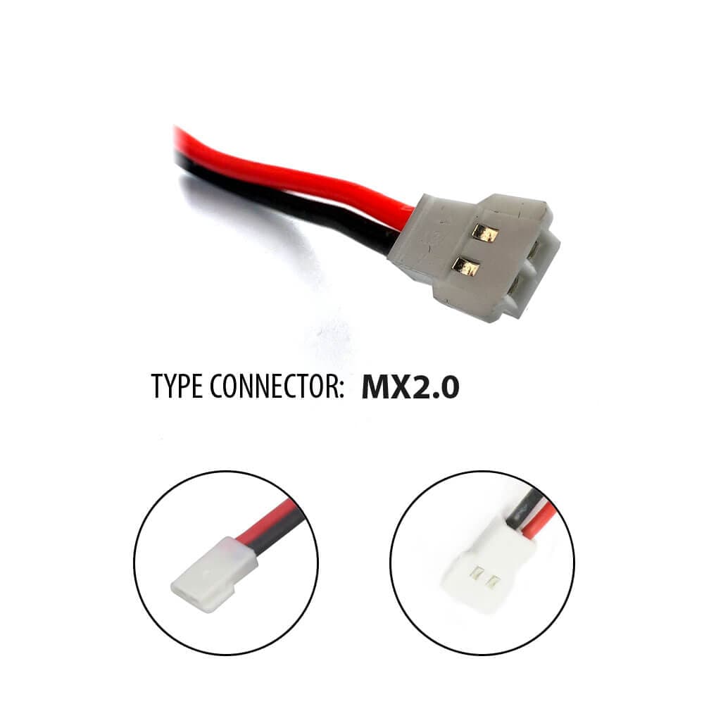 USB lader voor 3.7V LiPo Accu - MX2.0 connector for fpv drones 2