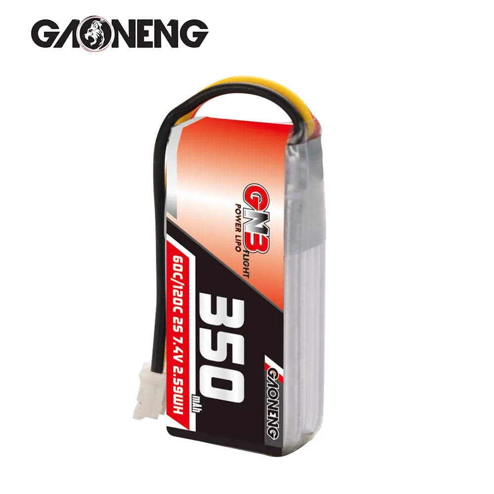 Gaoneng GNB 2S 7.4V 350mAh 60C Lipo Battery PH2.0 3Pin Connector for fpv drones 2