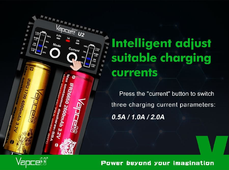 Vapcell U2 Cylincrical Li-ion/Ni-Mh/Ni-Cd battery charger for fpv drones 9