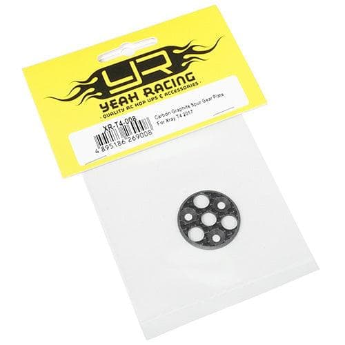 Yeah Racing XR-T4-008 Carbon Graphite Spur Gear Plate Xray T4 for fpv drones 1