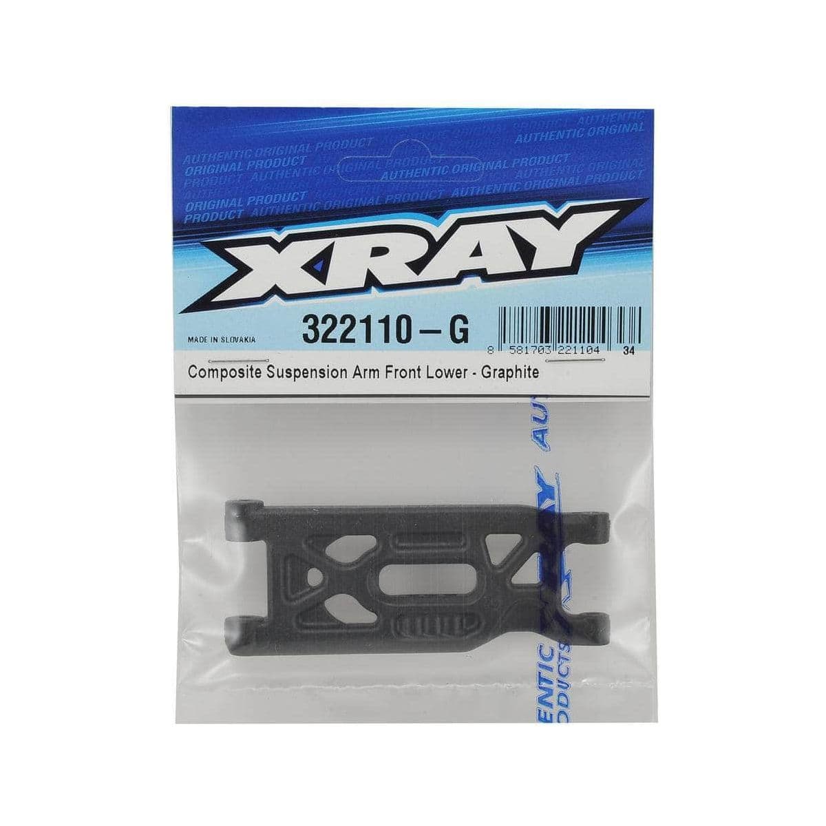 XRA322110-G, XRAY XB2 Graphite Composite Lower Front Suspension Arm for fpv drones 1