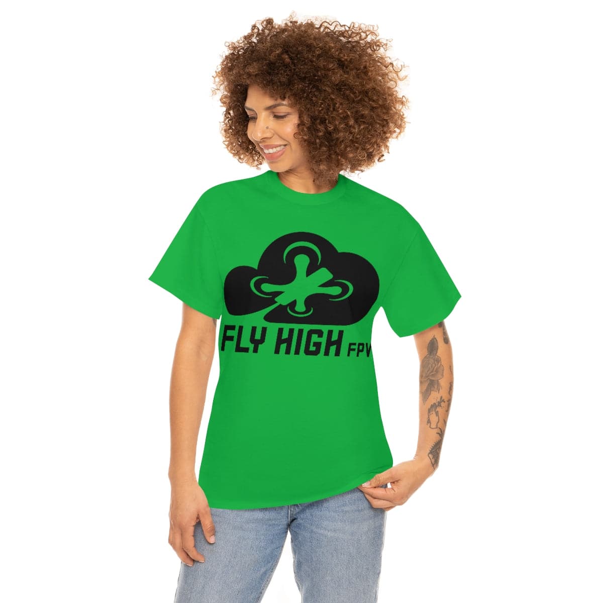 Fly High FPVTee - Black Logo for fpv drones 61