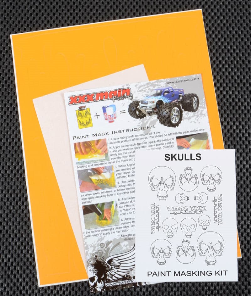 XXX Main 058L Skulls Paint Mask - RC Car for fpv drones